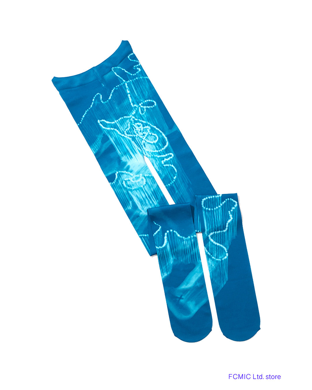 Lucid Blue PearlPrinted Tights 06