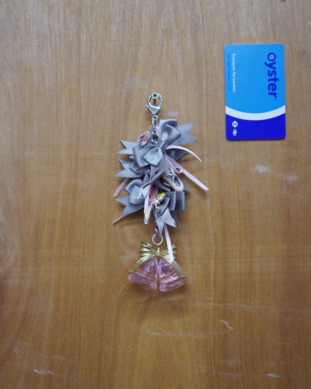 Ash Bell Ribbon Bow Artisan Keychain 10
