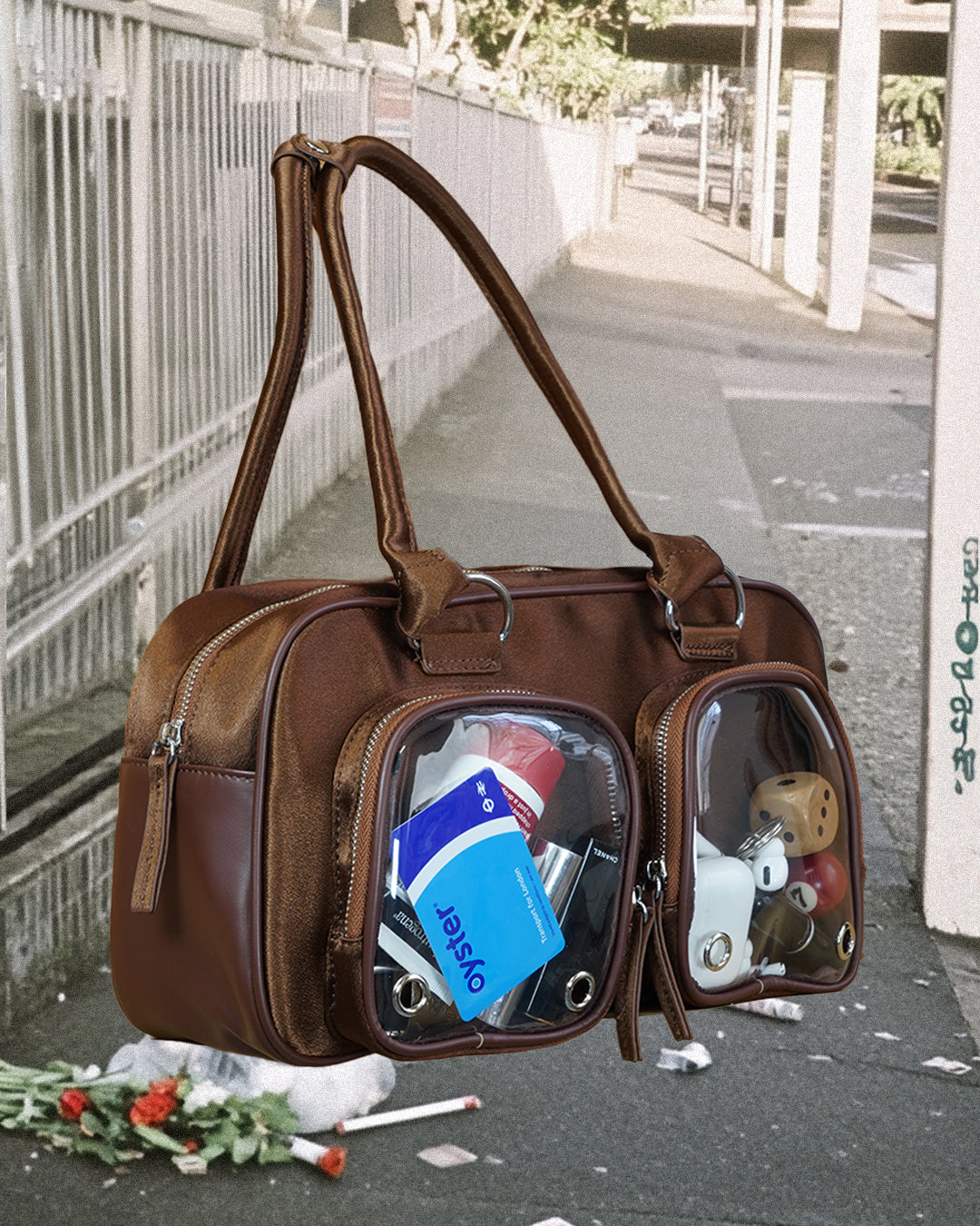 Clearcore Velvet Pink Ita Bag 01