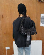 Rebel Babe Classic Black Shoulder Bag 01