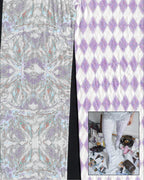 digital printed sheer tights with full details