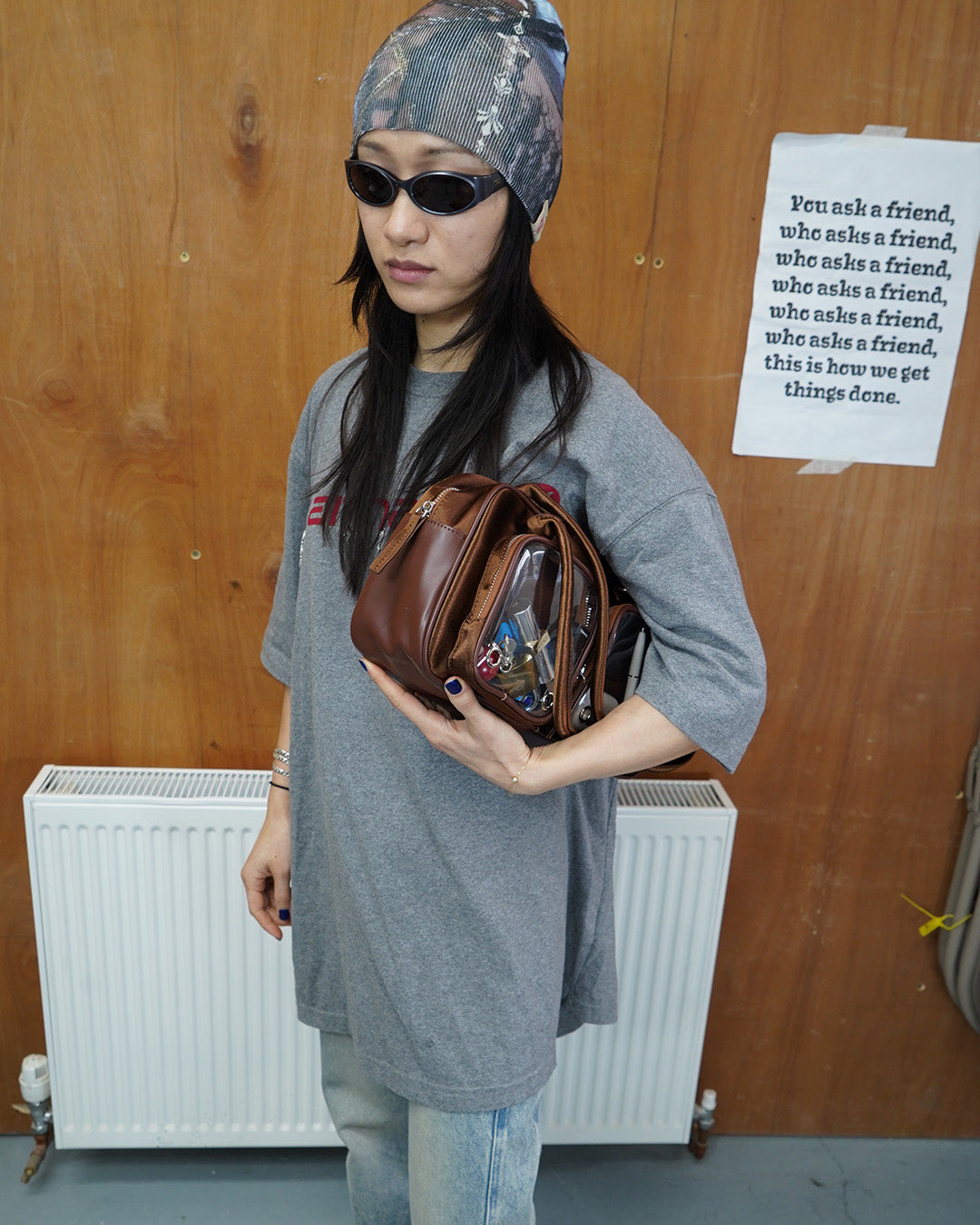 Ita Shoulder Bag Velvet Brown