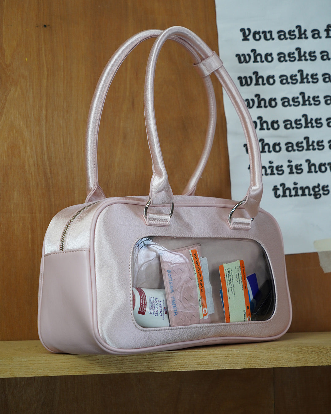 Clearcore Velvet Pink Ita Bag 01