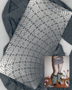 grey lace tights with full details