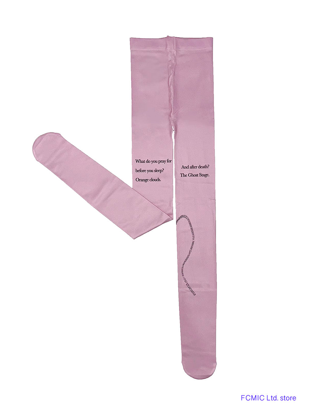 pink printed tights flat sketch