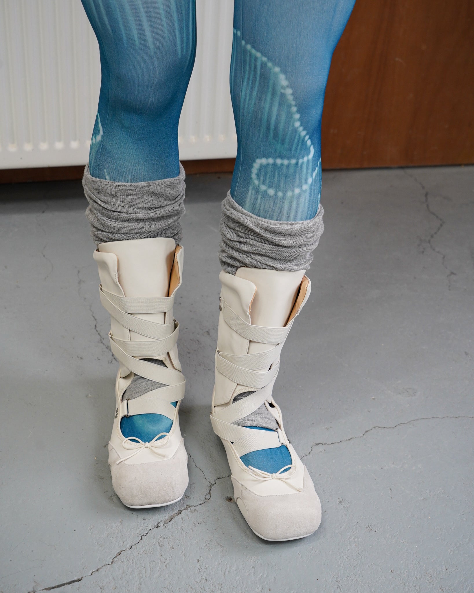 Lucid Blue PearlPrinted Tights 06