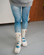Lucid Blue PearlPrinted Tights 06