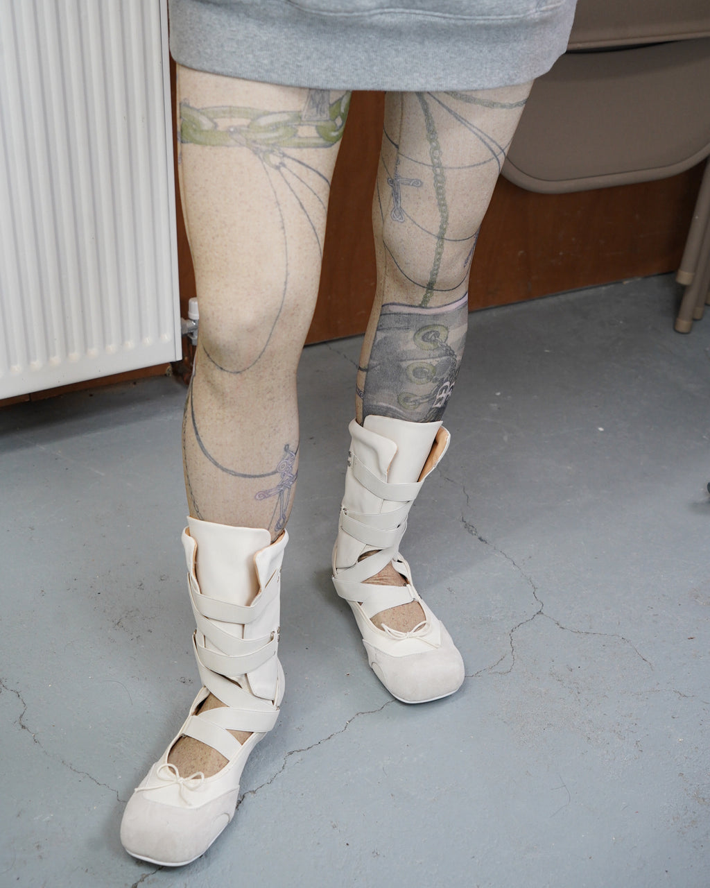 Android Girl Link Disorder Printed Tights 10