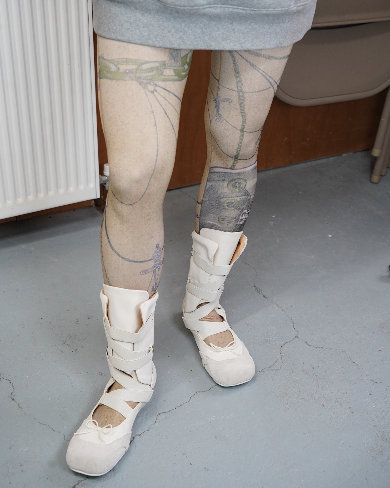 Android Girl Link Disorder Printed Tights 10