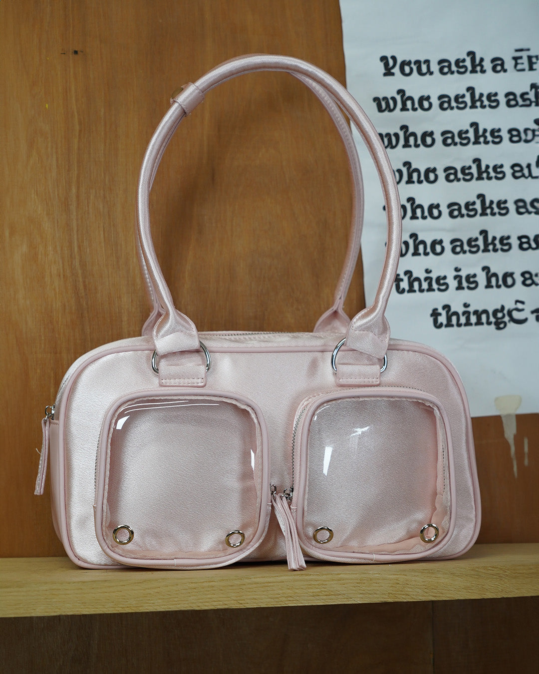 Clearcore Velvet Pink Ita Bag 01