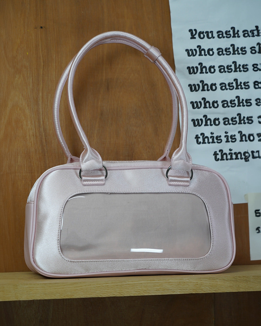 Clearcore Velvet Pink Ita Bag 01