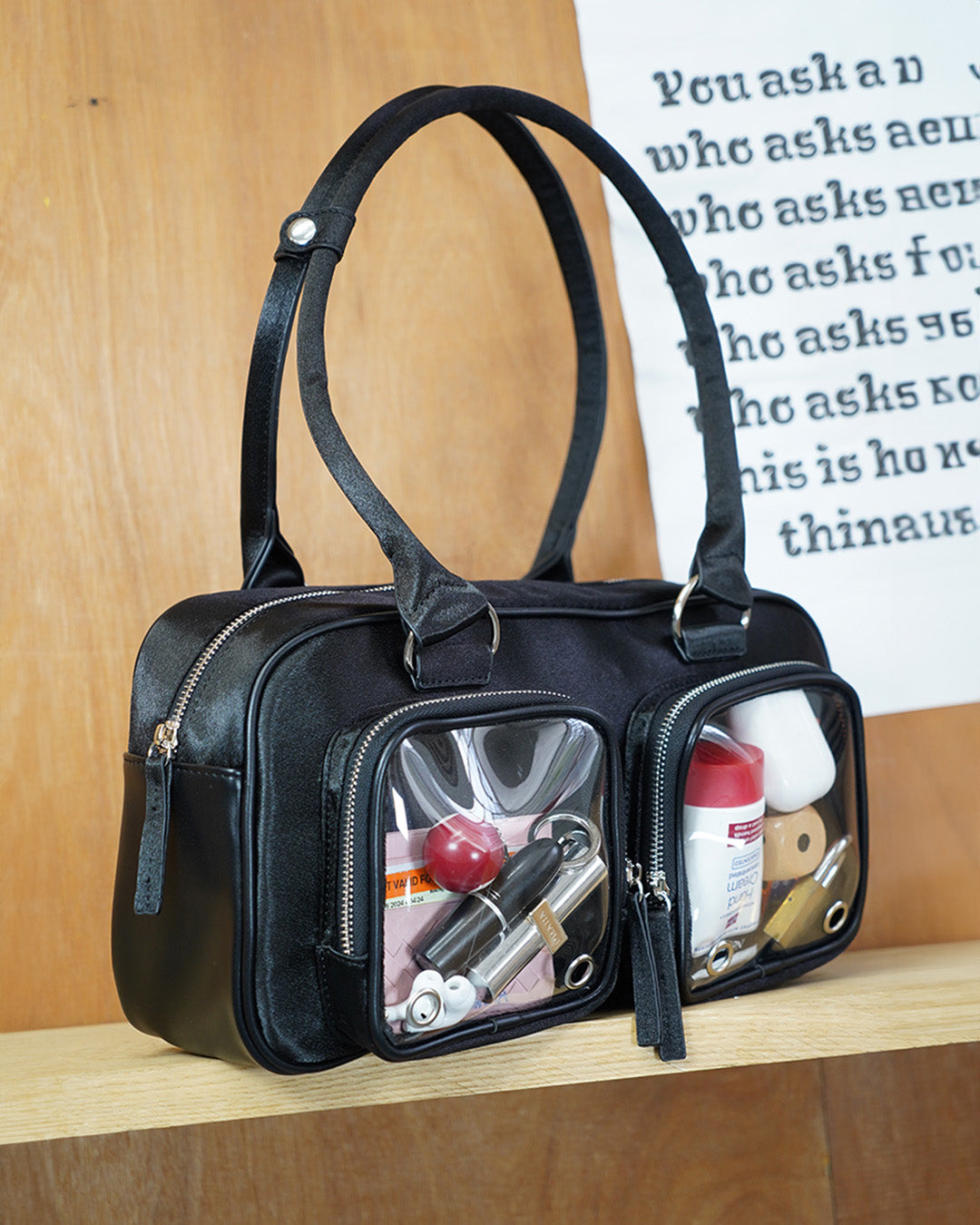 Clearcore Velvet Pink Ita Bag 01