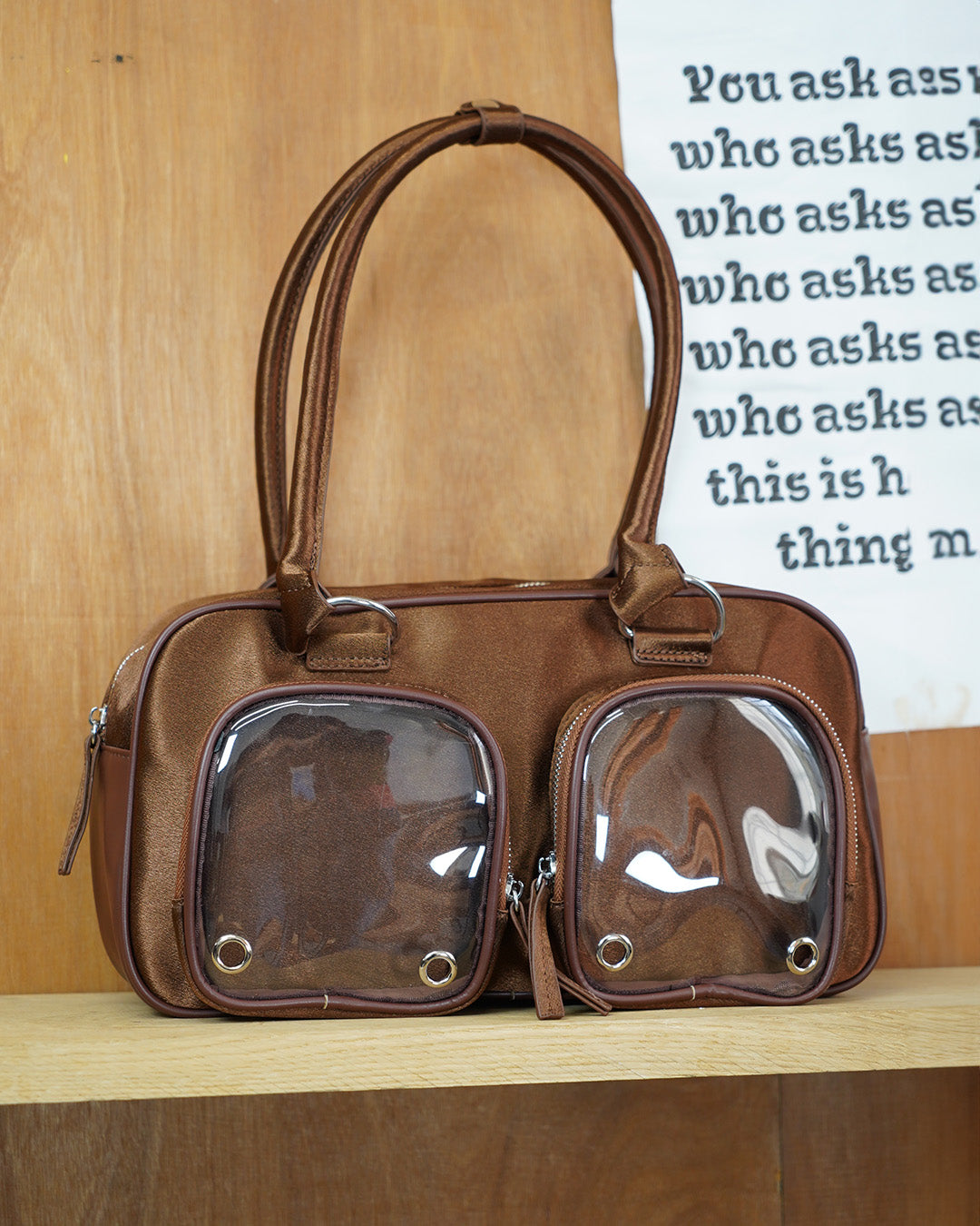 Ita Shoulder Bag Velvet Brown