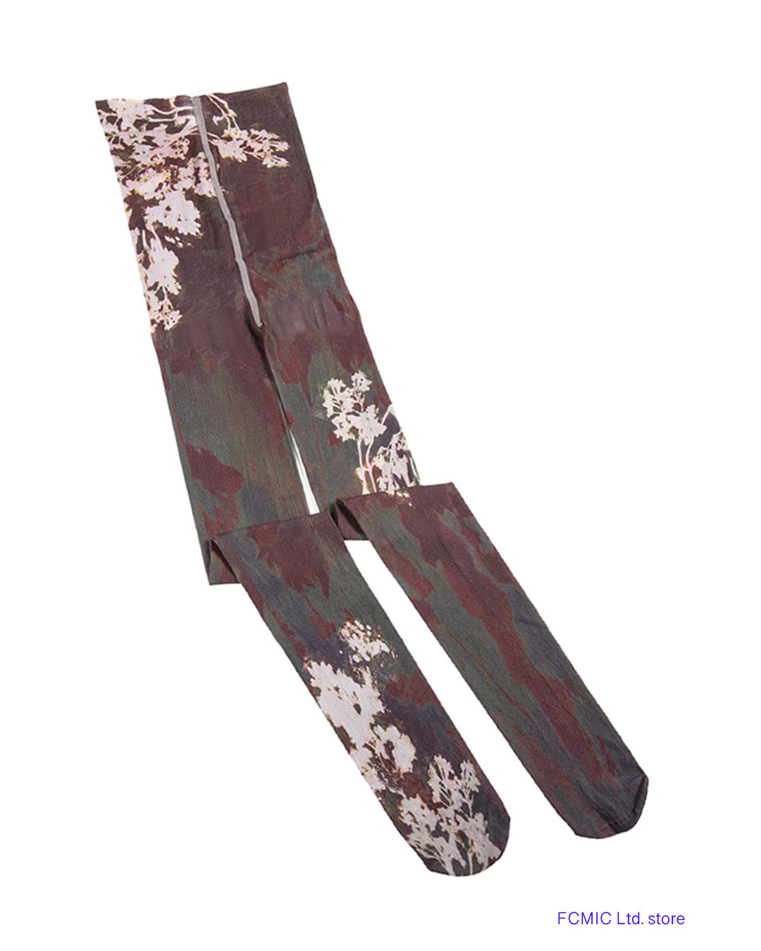 printed tights flat sketch