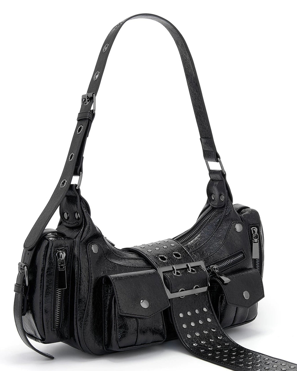 Rebel Babe Classic Black Shoulder Bag 01
