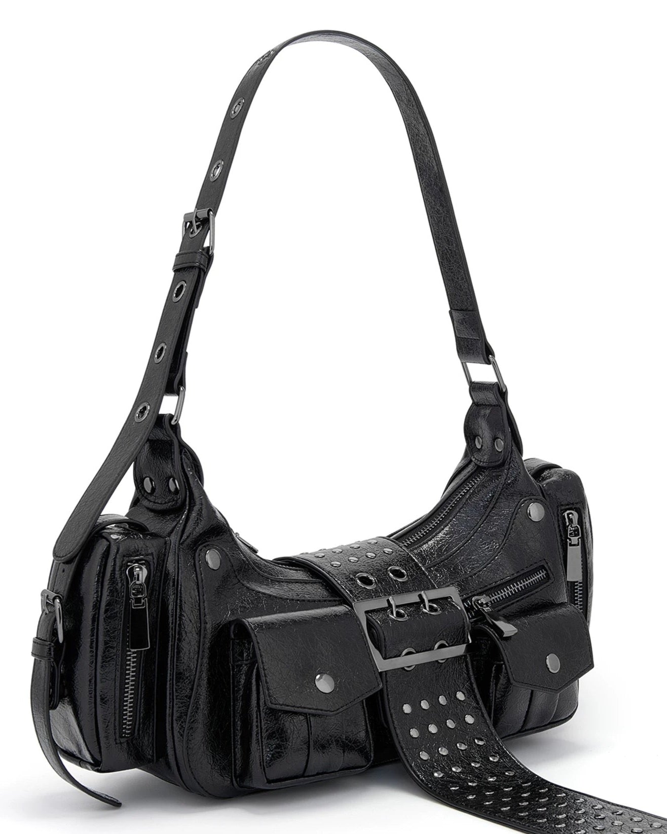 Rebel Babe Classic Black Shoulder Bag 01
