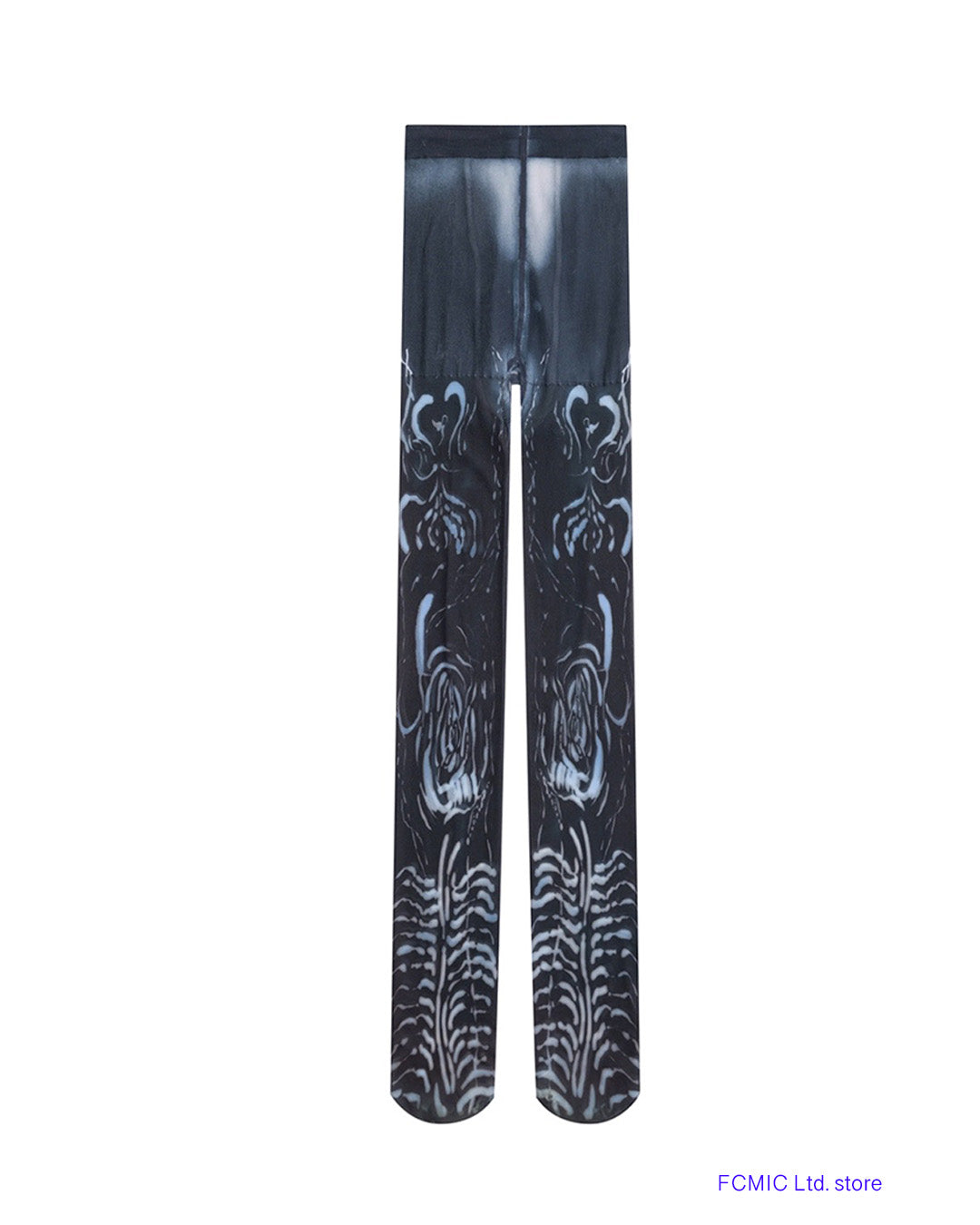 black sheer tights flat plan the front side