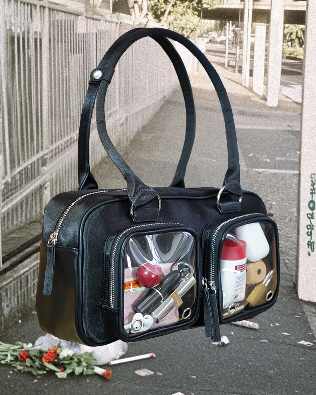 Clearcore Velvet Pink Ita Bag 01