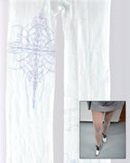 Gothic GlitchCrystal ChandeliersSheer Printed Tights 05