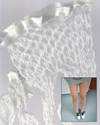 White Classic Fishnet Tights 04