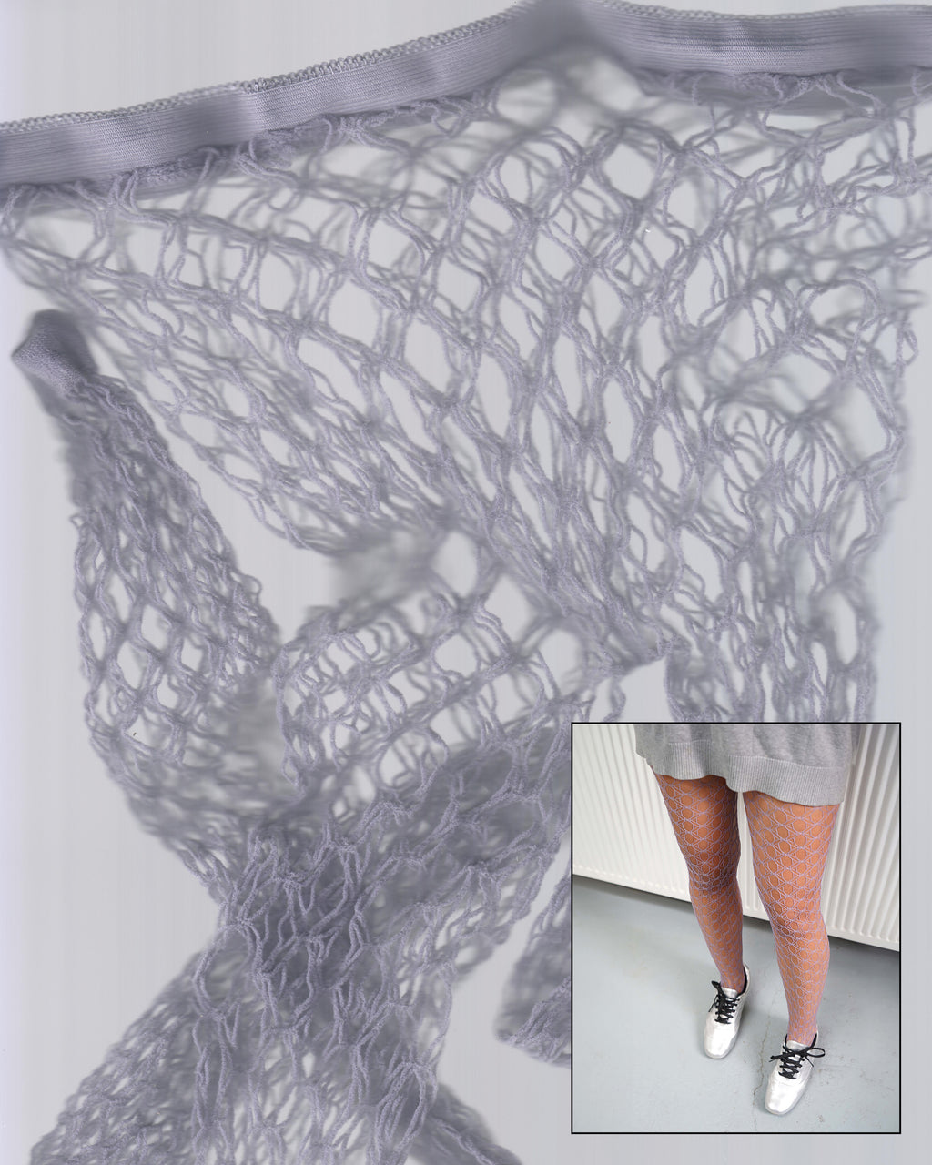 Purple Classic Fishnet Tights 03