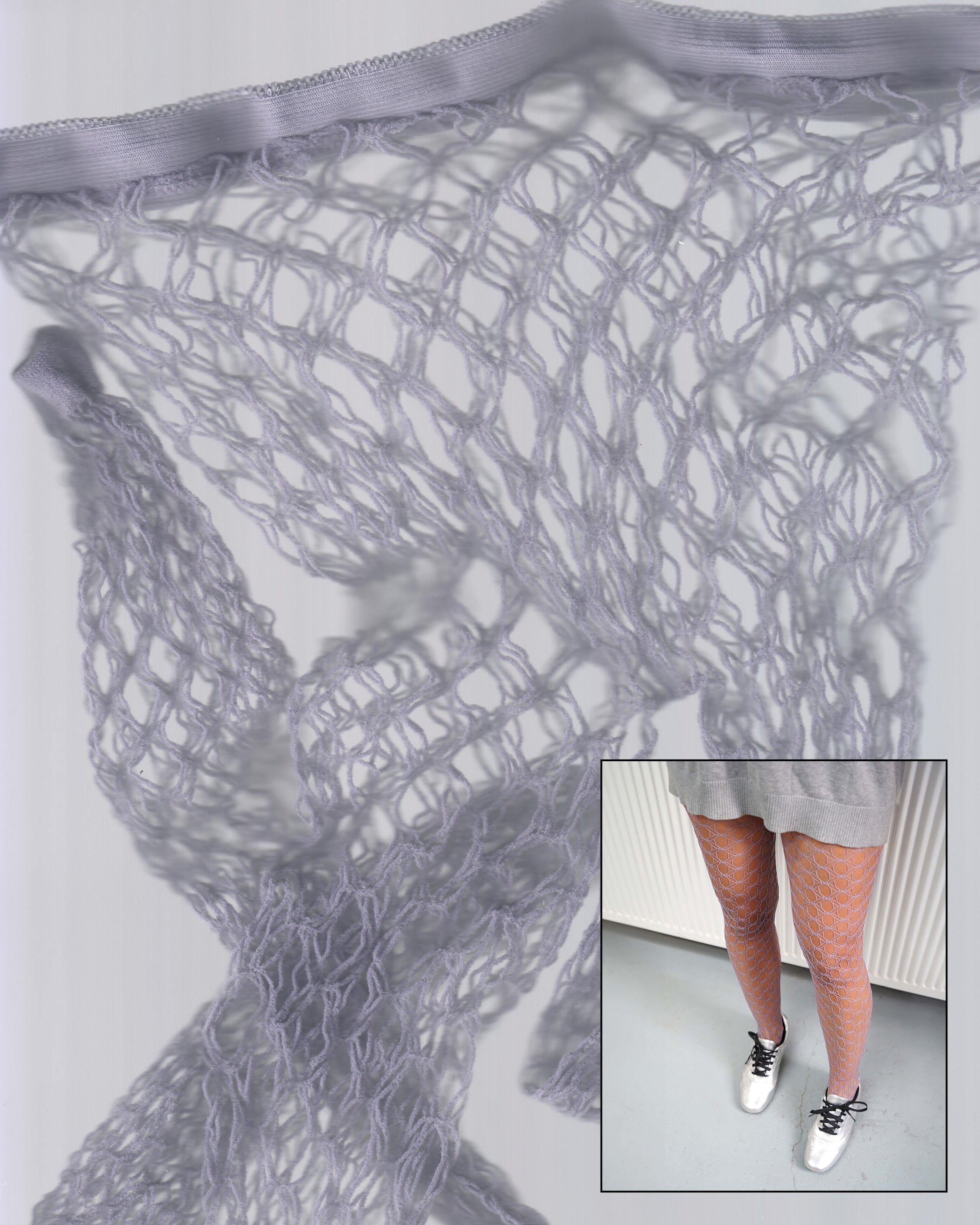 Purple Classic Fishnet Tights 03
