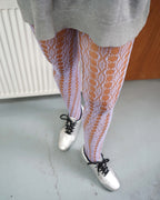 Cornflower Diamond Pattern Fishnet Tights 06