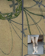 Android Girl Link Disorder Printed Tights 10