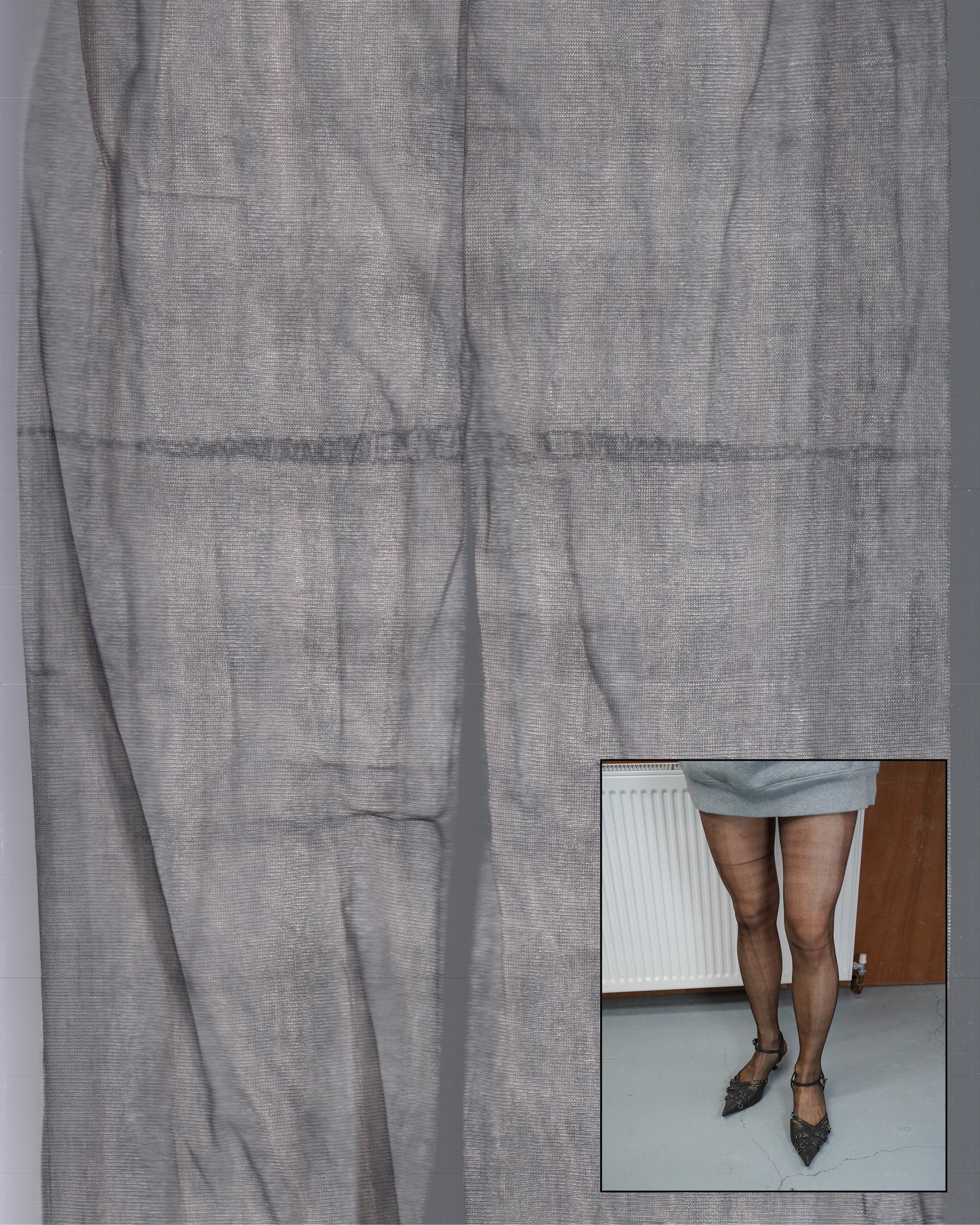 Gothic Glitch Faded Ink Sheer Printed Tights 04